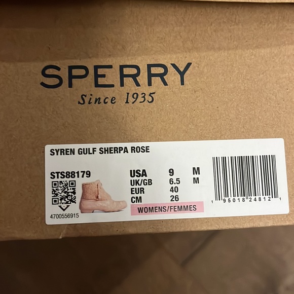 NWT Sperry Rose Sherpa Duck Boots - Picture 6 of 6
